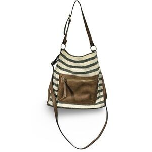 Relic‎ Small Striped Tote Crossbody Bag Purse Boho Country Western Washable